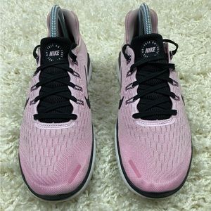 Nike Free Rn Pink Black White Foam Rise Running Shoes 2018 Womens Size 7.5